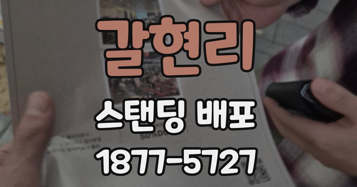 갈현리 스탠딩 배포