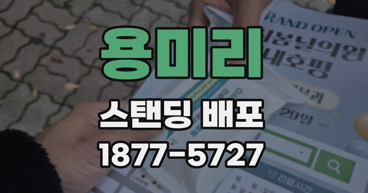 용미리 스탠딩 배포