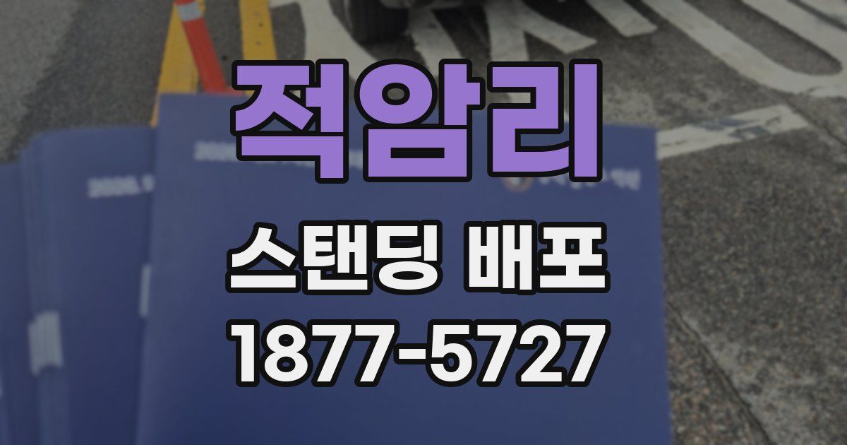 적암리 스탠딩 배포