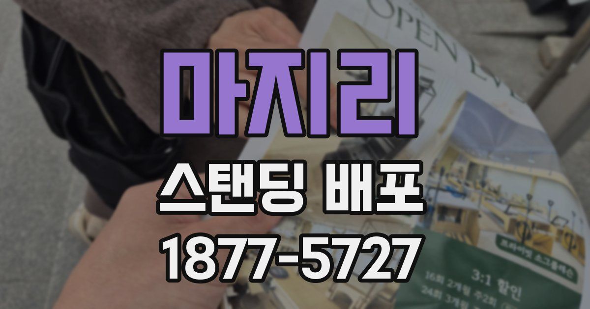 마지리 스탠딩 배포