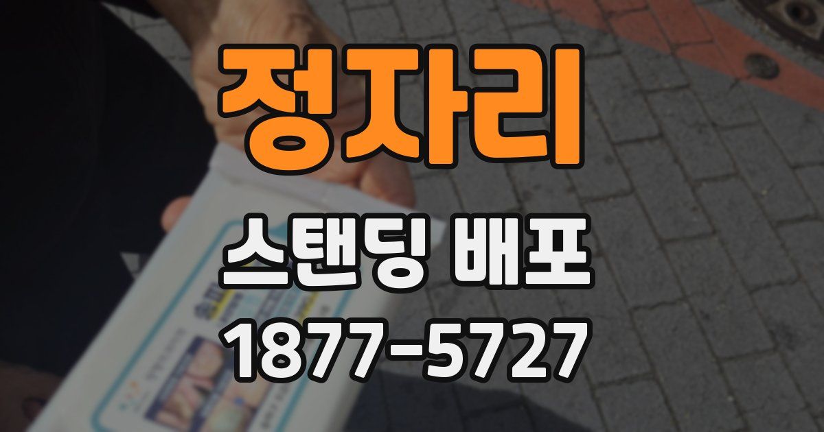 정자리 스탠딩 배포