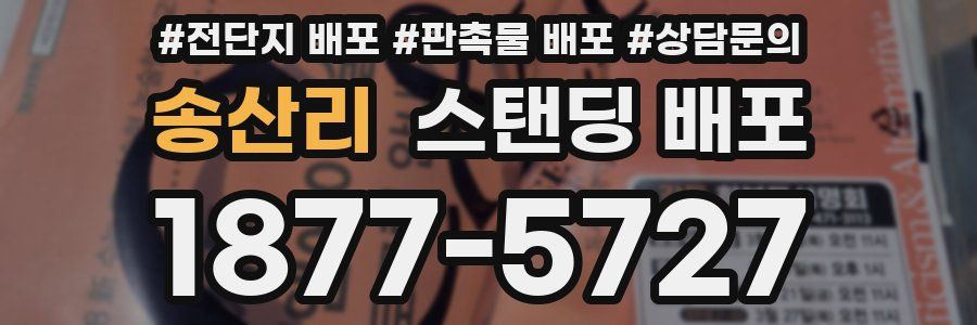 송산리 스탠딩 배포