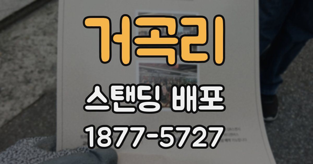 거곡리 스탠딩 배포
