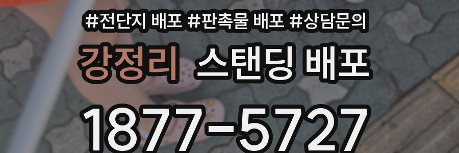 강정리 스탠딩 배포