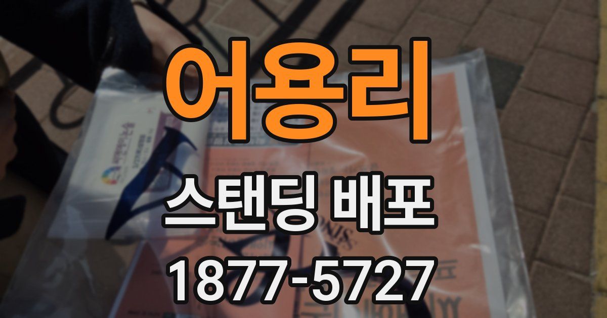 어용리 스탠딩 배포