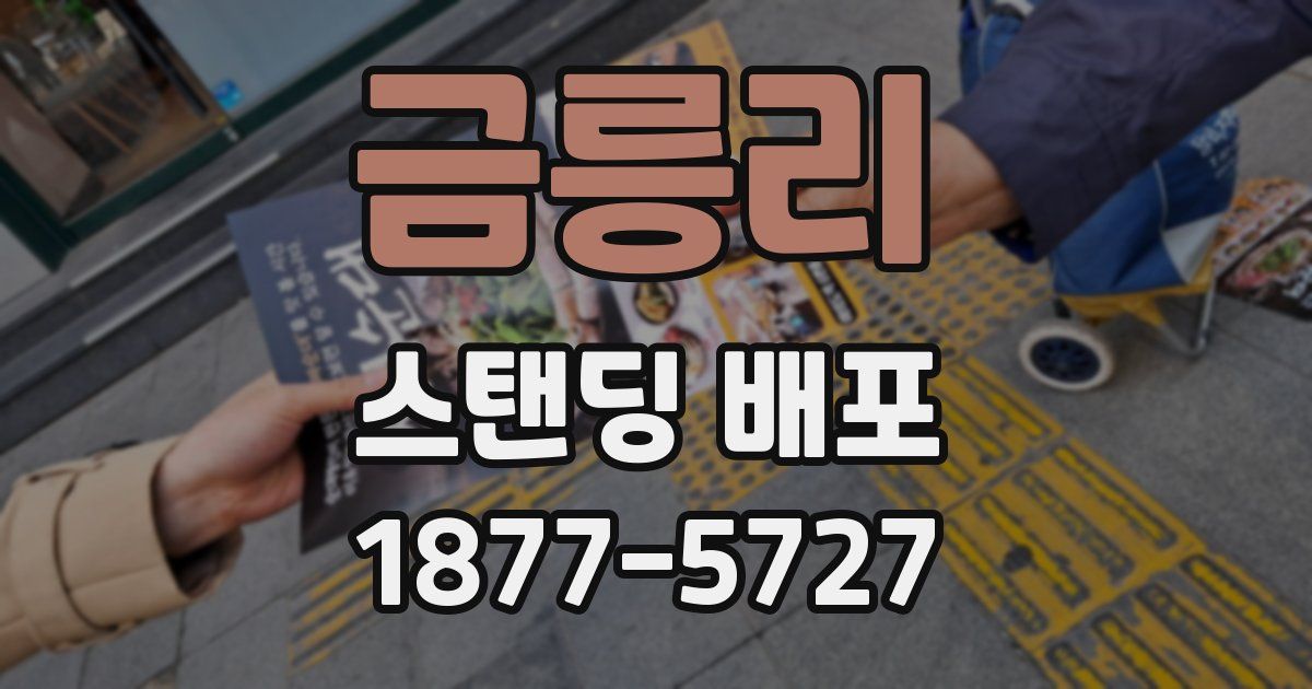 금릉리 스탠딩 배포