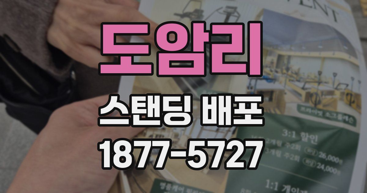 도암리 스탠딩 배포