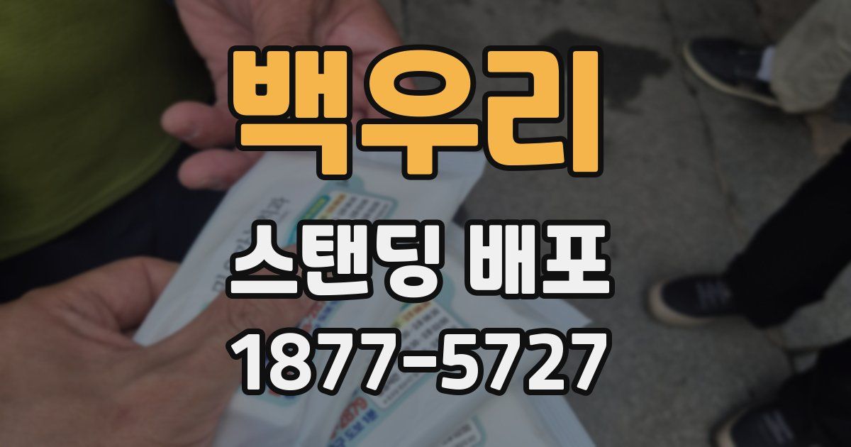 백우리 스탠딩 배포