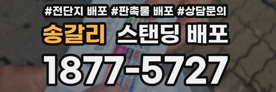 송갈리 스탠딩 배포