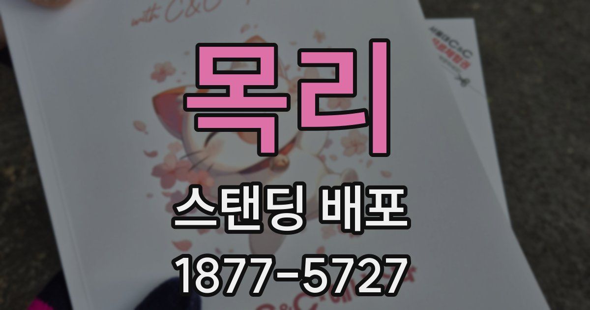 목리 스탠딩 배포