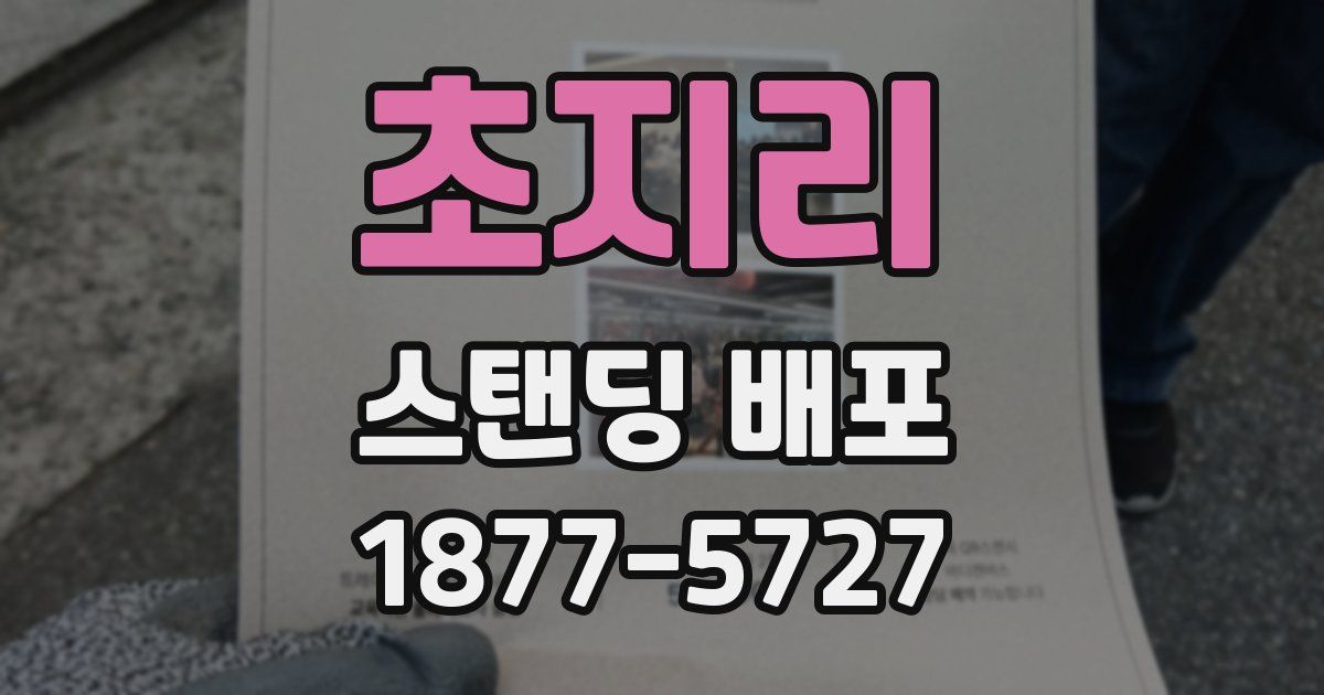 초지리 스탠딩 배포