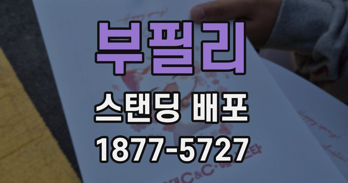 부필리 스탠딩 배포