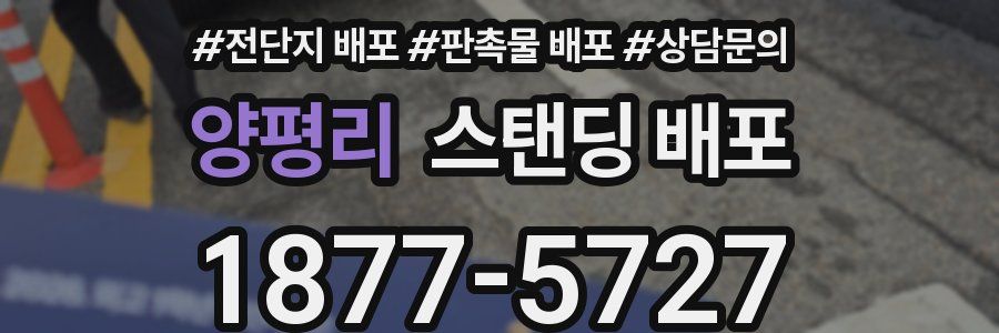 양평리 스탠딩 배포