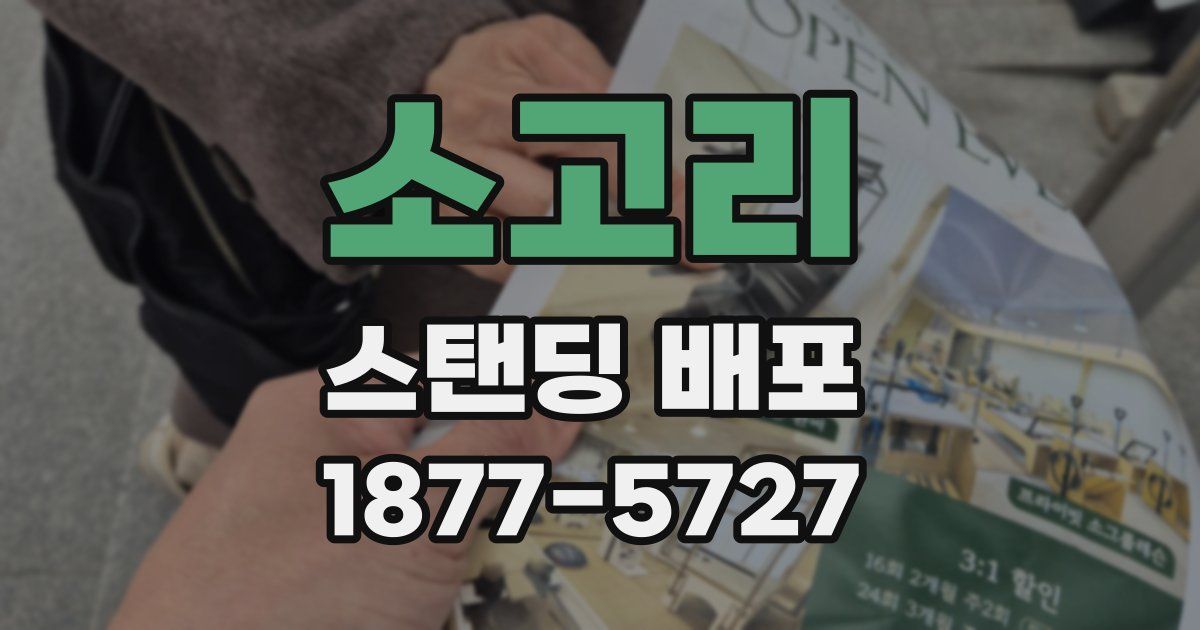 소고리 스탠딩 배포