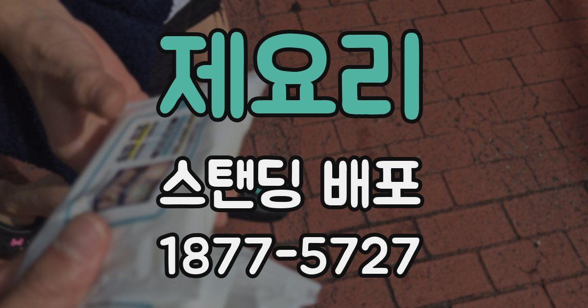 제요리 스탠딩 배포