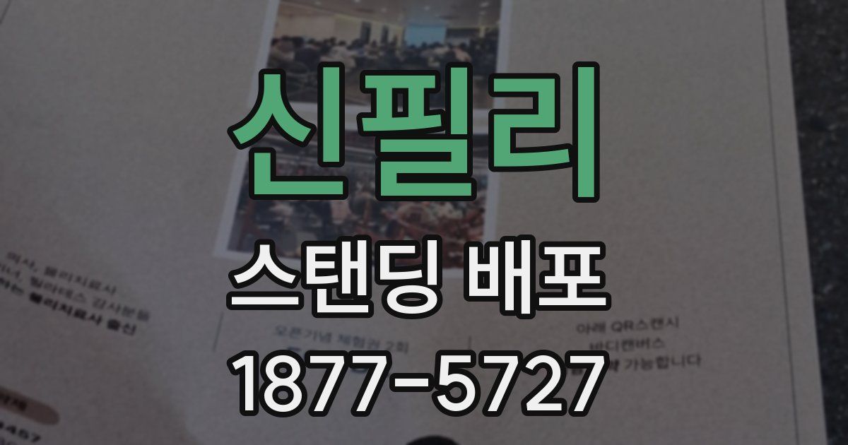 신필리 스탠딩 배포