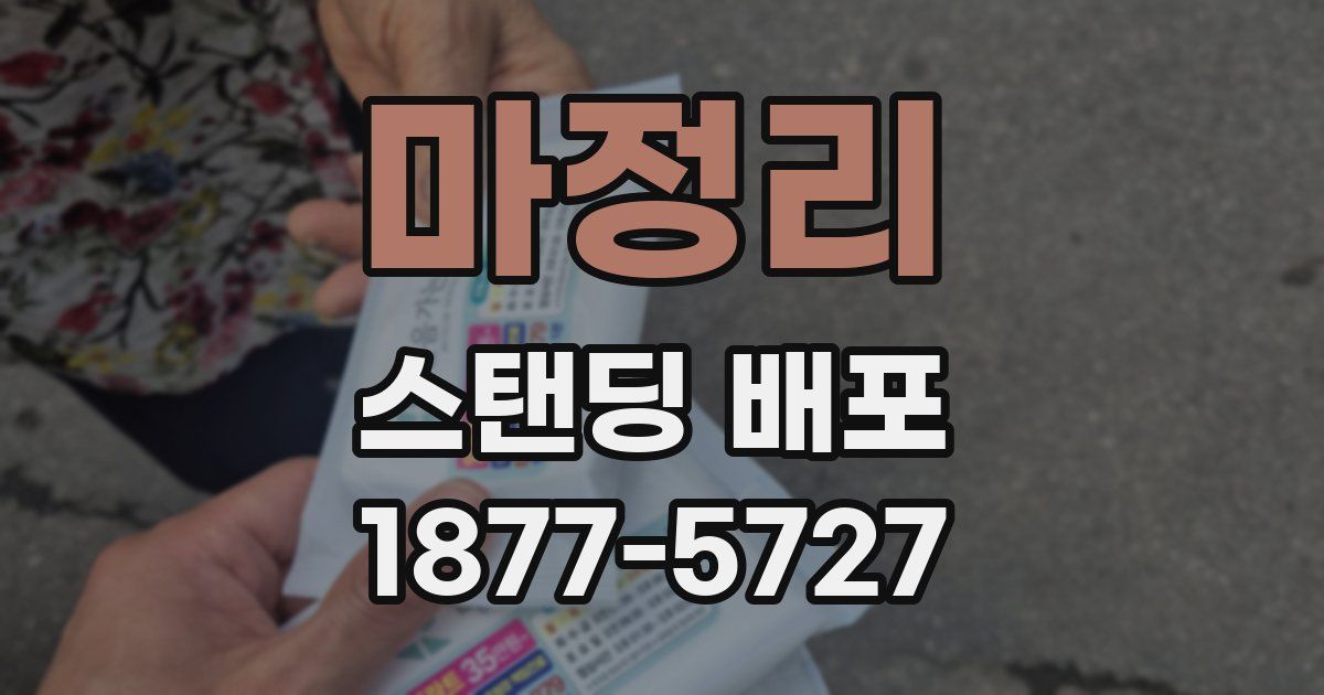 마정리 스탠딩 배포