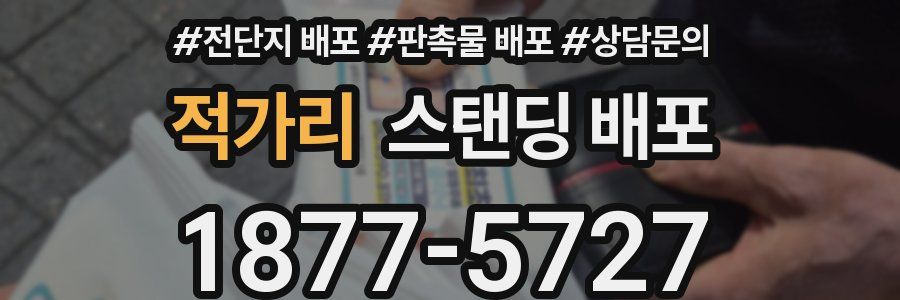 적가리 스탠딩 배포