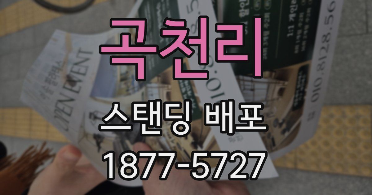 곡천리 스탠딩 배포
