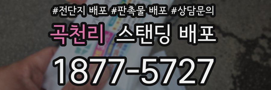 곡천리 스탠딩 배포