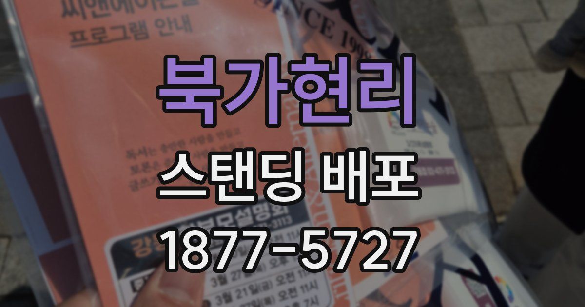 북가현리 스탠딩 배포
