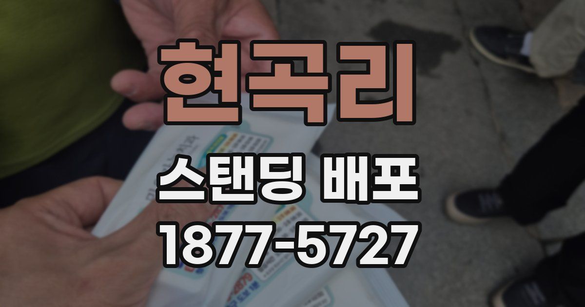 현곡리 스탠딩 배포