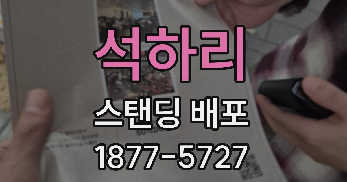 석하리 스탠딩 배포