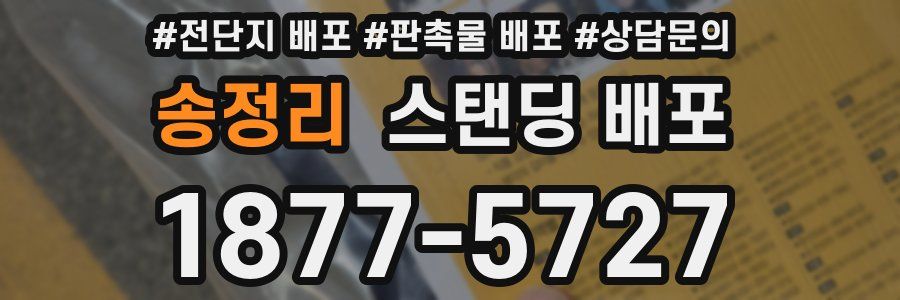 송정리 스탠딩 배포