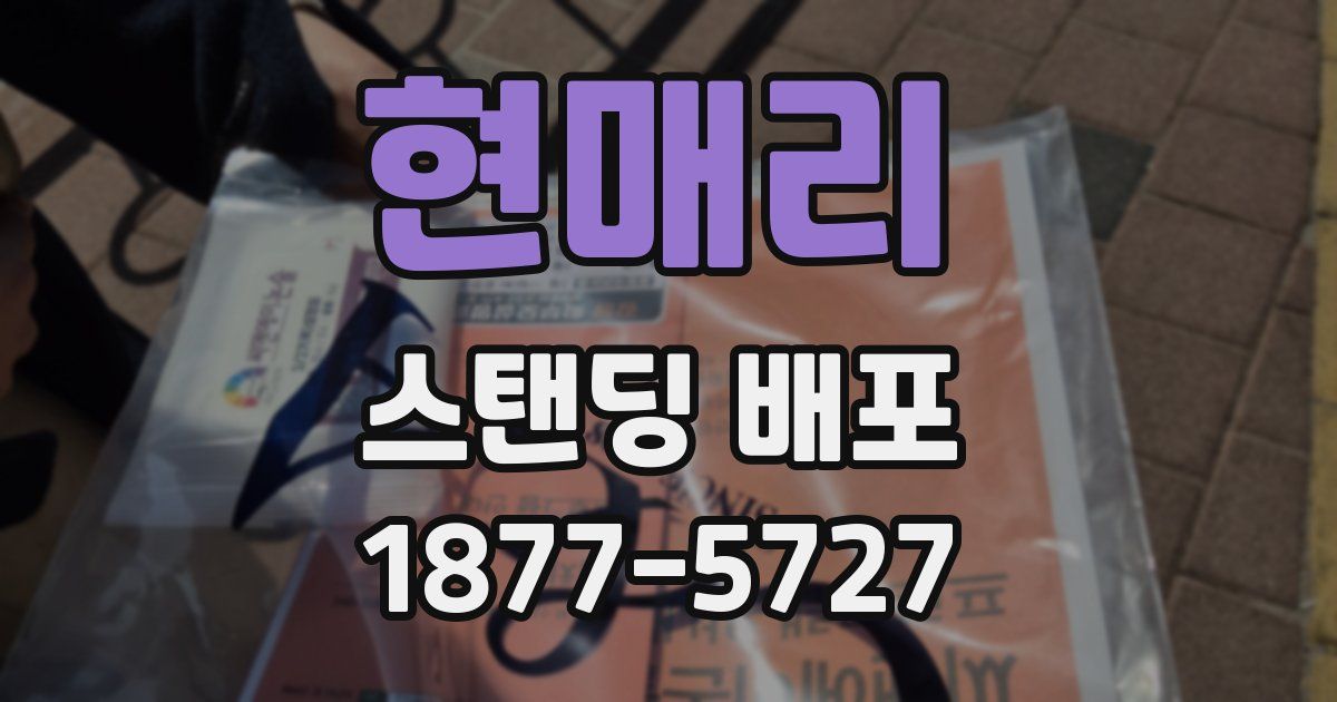 현매리 스탠딩 배포