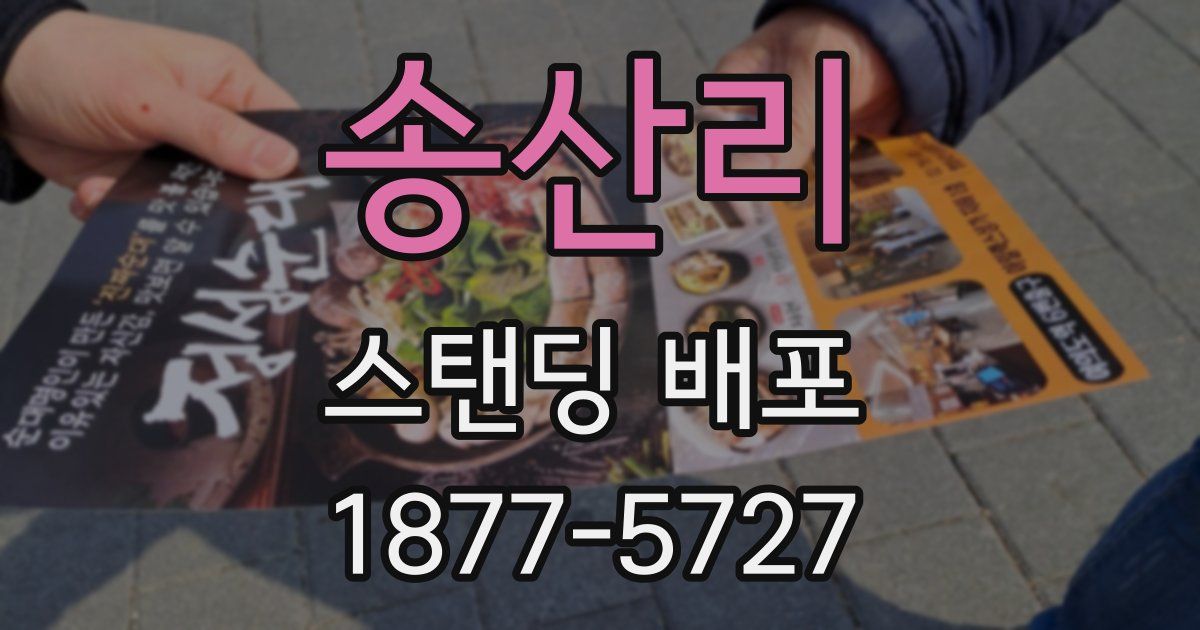 송산리 스탠딩 배포
