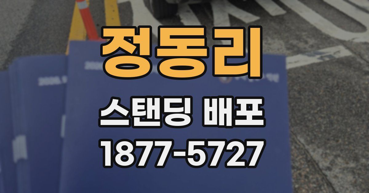 정동리 스탠딩 배포
