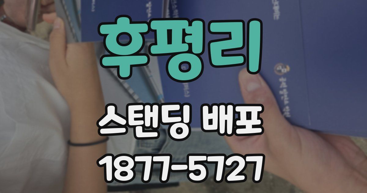 후평리 스탠딩 배포