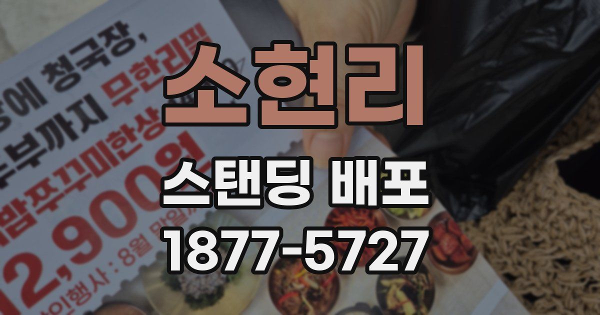 소현리 스탠딩 배포