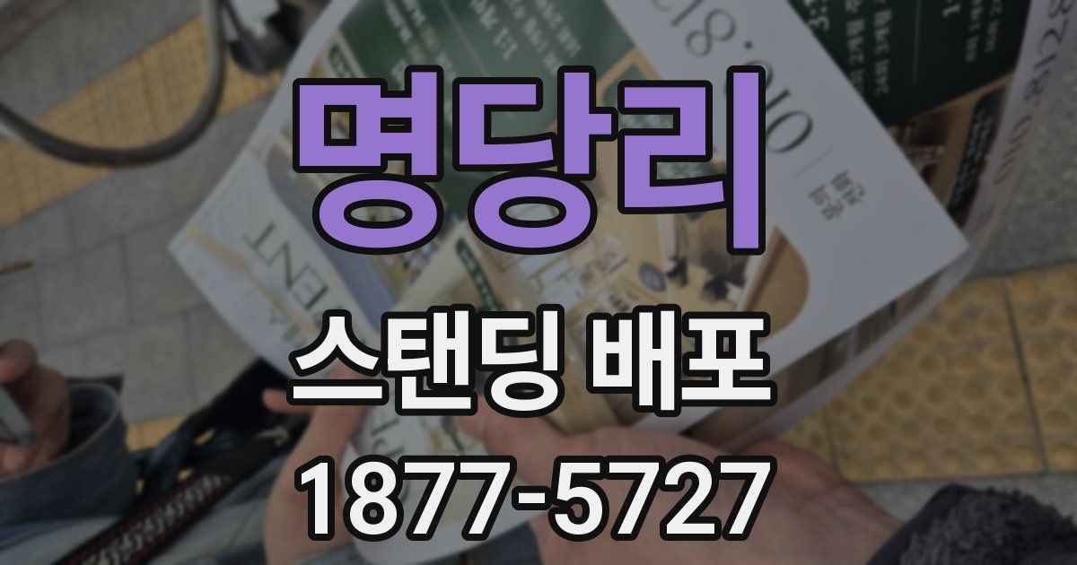 명당리 스탠딩 배포