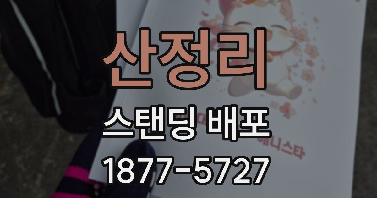 산정리 스탠딩 배포