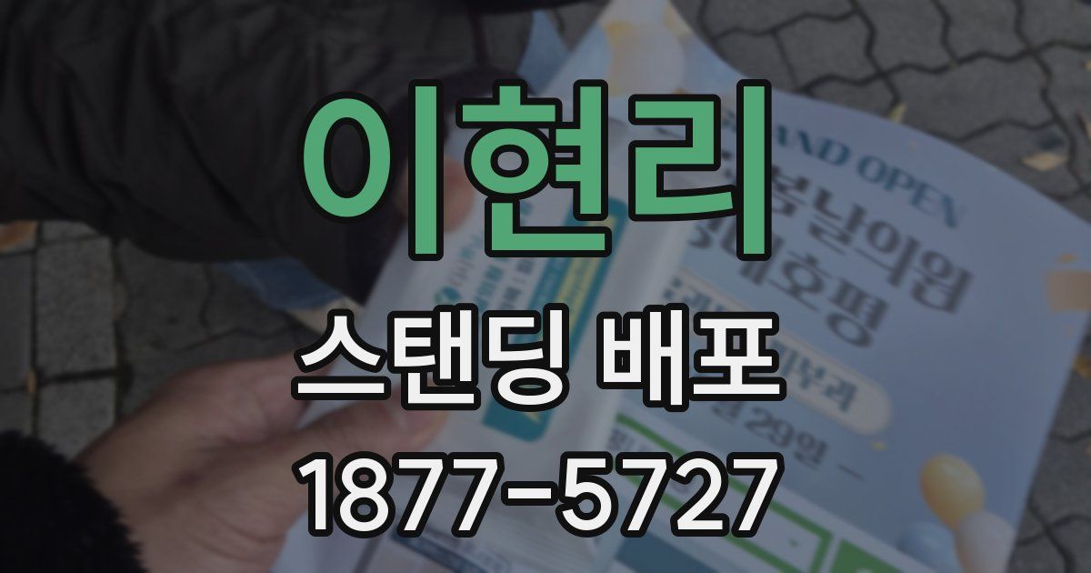 이현리 스탠딩 배포