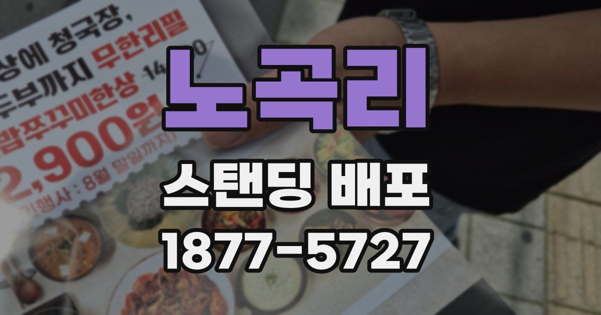 노곡리 스탠딩 배포