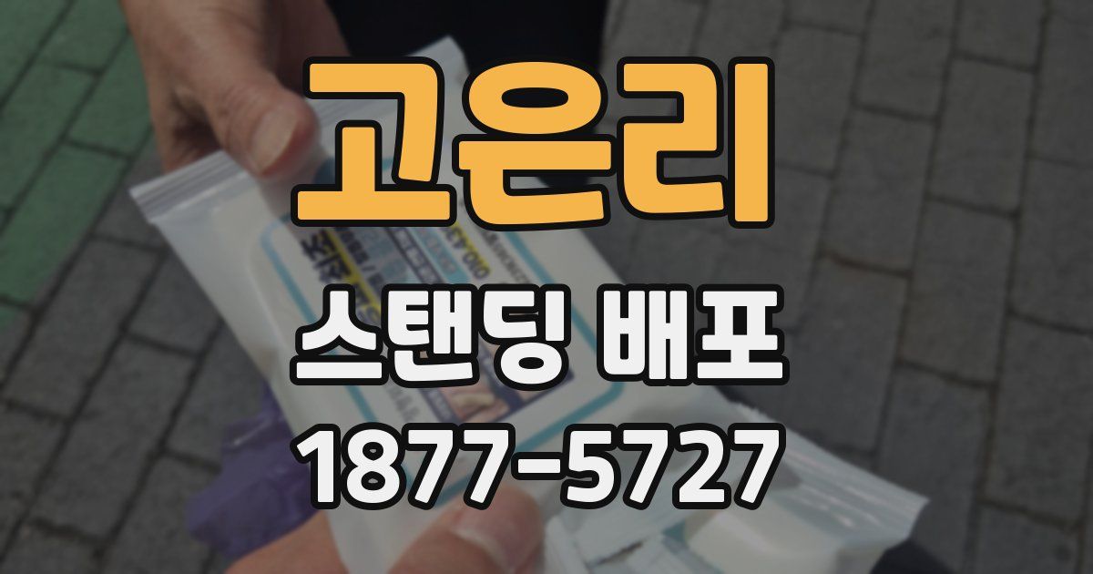 고은리 스탠딩 배포