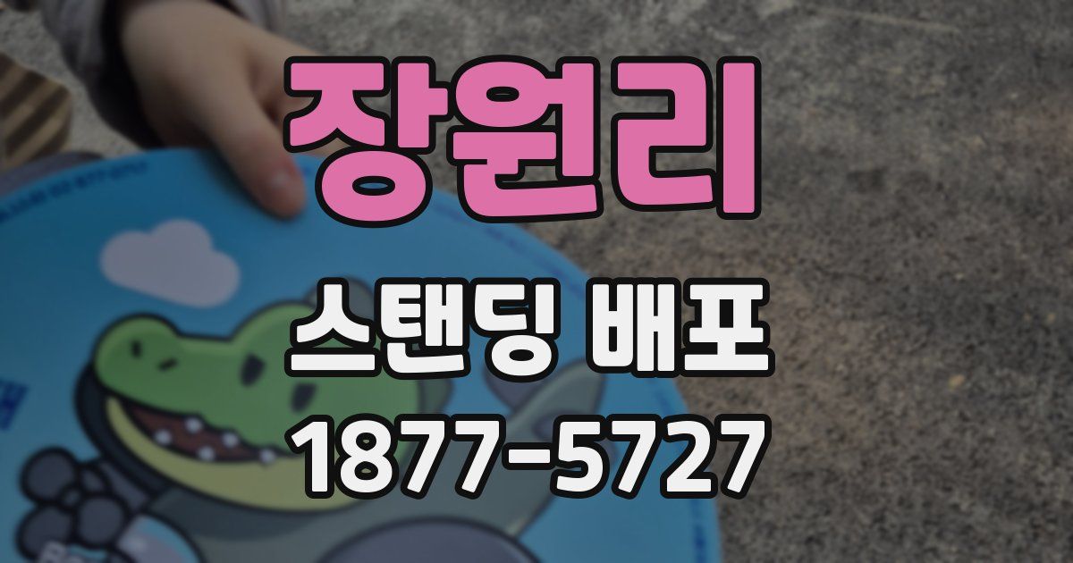 장원리 스탠딩 배포