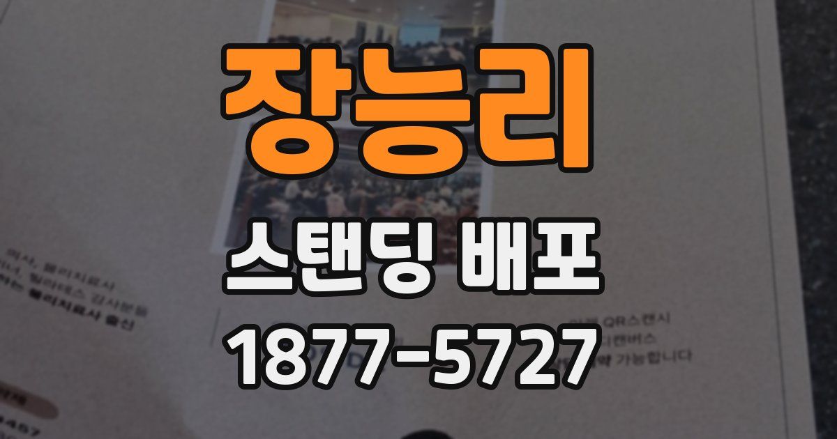 장능리 스탠딩 배포