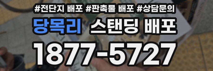 당목리 스탠딩 배포