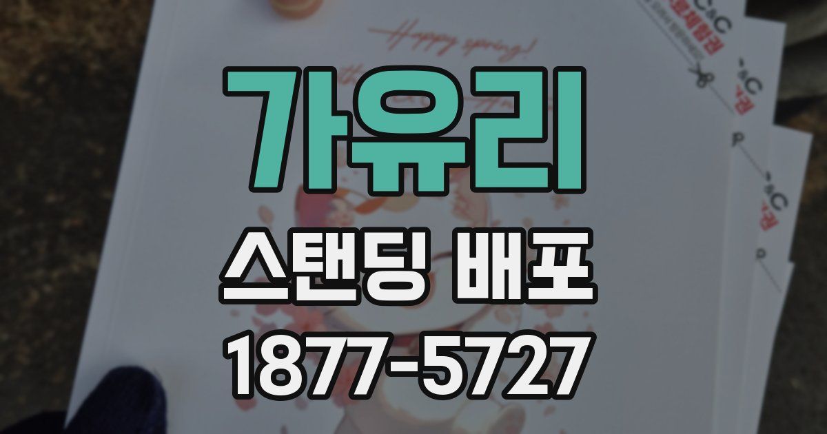 가유리 스탠딩 배포