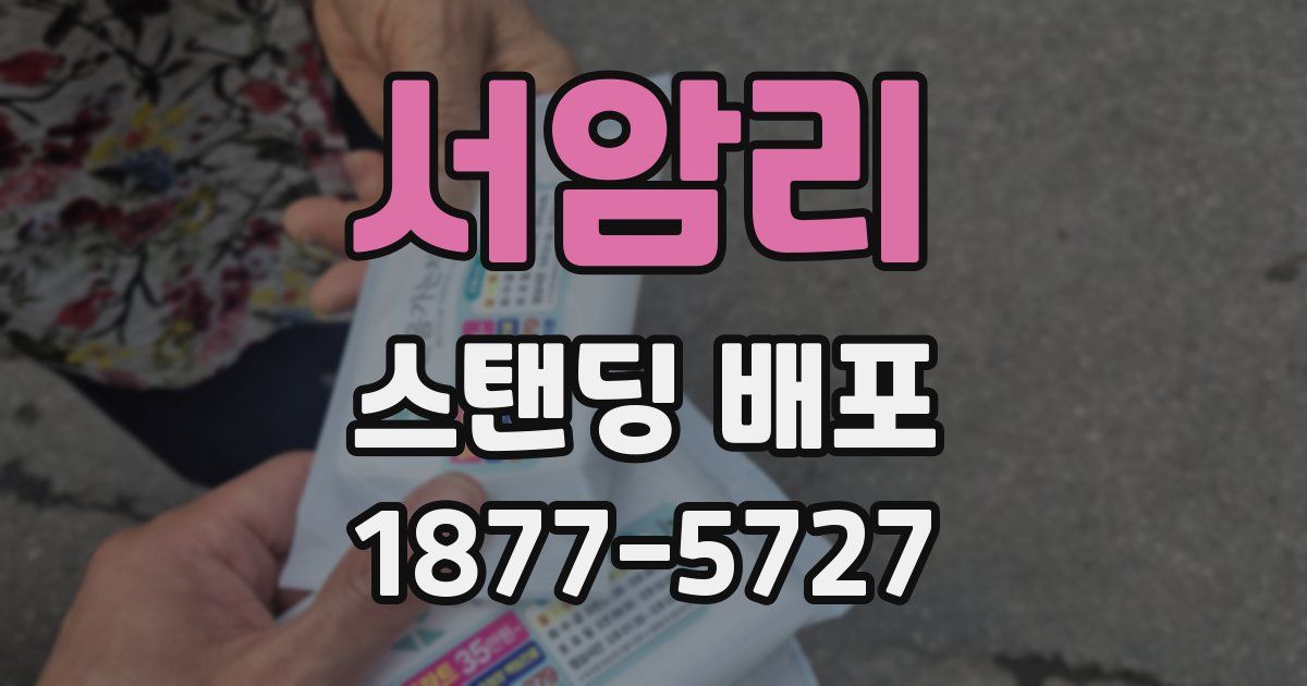 서암리 스탠딩 배포