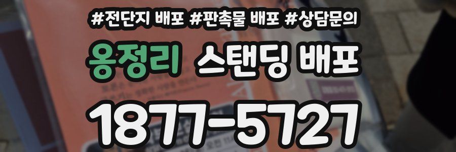 옹정리 스탠딩 배포
