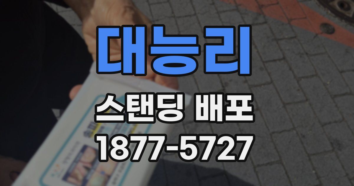 대능리 스탠딩 배포