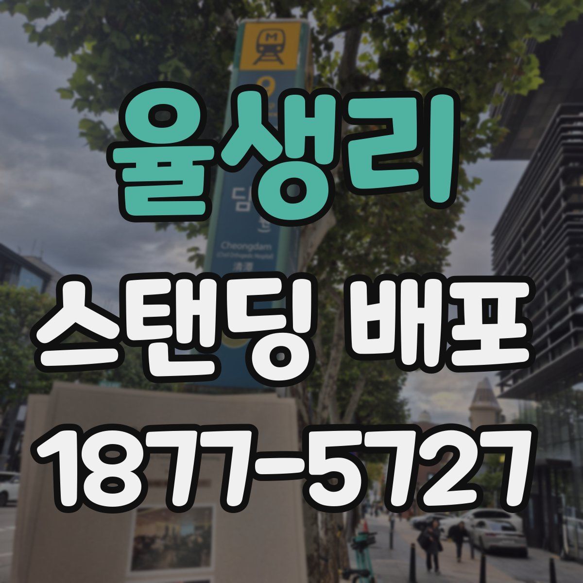 율생리 스탠딩 배포