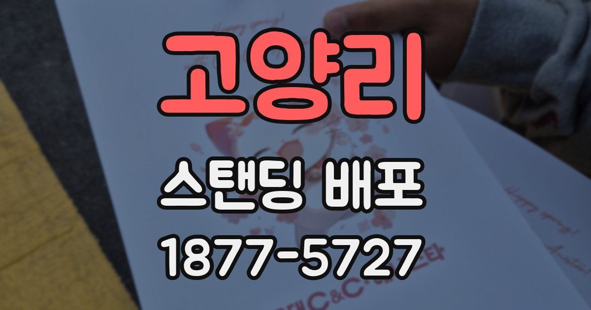 고양리 스탠딩 배포