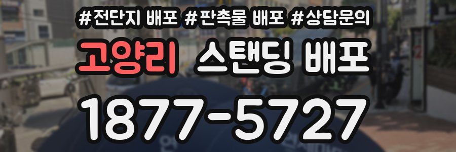 고양리 스탠딩 배포