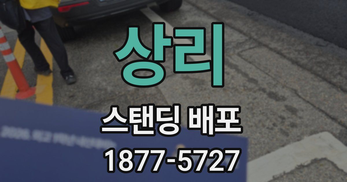 상리 스탠딩 배포