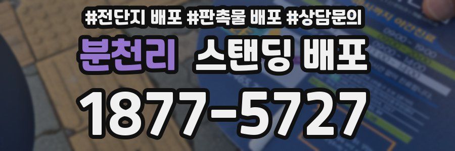 분천리 스탠딩 배포